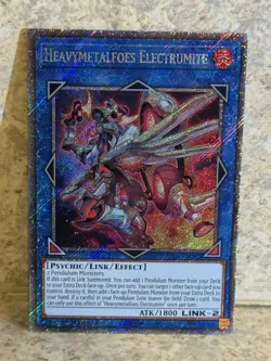 Yugioh Heavymetalfoes Electrumite RA04-EN292 Platinum Secret Rare 1st Ed NM - Image 1