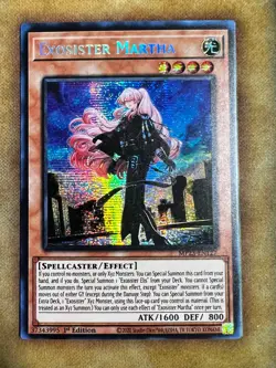 Yugioh Exosister Martha MP23-EN127 Secret Rare 1st Ed NM - Image 1
