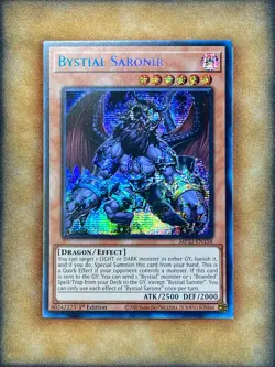 Yugioh Bystial Saronir MP23-EN158 Secret Rare 1st Ed NM - Image 1