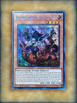 Yugioh Blazing Cartesia, The Virtuous MP23-EN162 Secret Rare 1st Ed NM - Image 1
