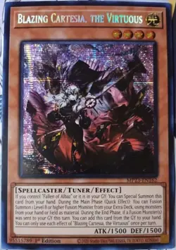 Yugioh Blazing Cartesia, The Virtuous MP23-EN162 Secret Rare 1st Ed NM - Image 1