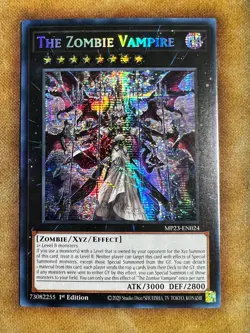Yugioh The Zombie Vampire MP23-EN024 Secret Rare 1st Ed NM - Image 1