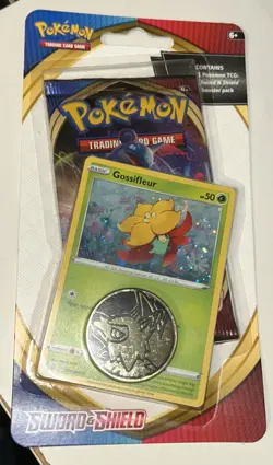 💫 Pokemon TCG Sword And Shield Card Pack Collectors Coin - Gossifleur - Image 1