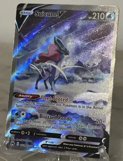 Pokemon TCG Suicune v GG38/GG70 Crown Zenith Ultra Rare Holo Card NM Condition - Image 1
