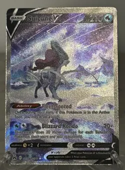 Pokemon TCG Suicune v GG38/GG70 Crown Zenith Ultra Rare Holo Card NM Condition - Image 2