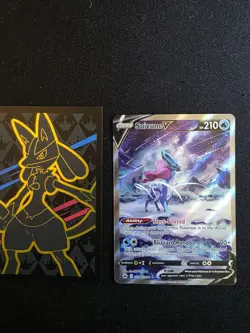 Pokemon TCG Suicune v GG38/GG70 Crown Zenith Ultra Rare Holo Card NM Condition - Image 1