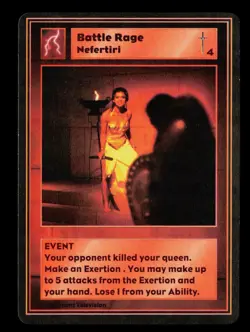 Battle Rage Nefertiri Highlander: The Card Game Trading Card CCG - Image 1