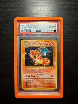 BIG SWIRL NEW CERT: 876xxxxx PSA 10 Pokemon Charizard Holo #6 1999 CD Promo JPN - Image 1