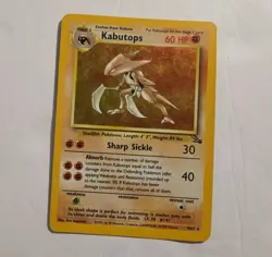 Pokemon TCG Kabutops Holo Rare Card 9/62 Fossil Unlimited 1999 - Image 2