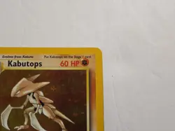 Pokemon TCG Kabutops Holo Rare Card 9/62 Fossil Unlimited 1999 - Image 5