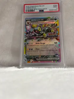 Pokemon Umbreon EX Prismatic Evolutions STAMPED Promo Card PSA 9 - Image 1