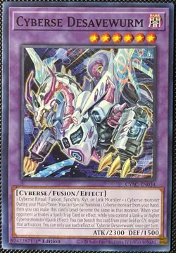Cyberse Desavewurm CYAC-EN034 Cyberstorm Access 1st Edition - Yugioh Card - Image 1