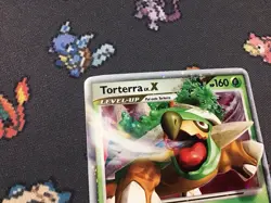 Pokemon TCG Torterra LV.X DP09 Black Holo Star Promo Pokemon Card - Image 3