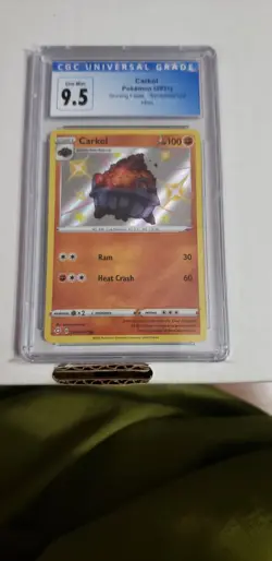 CGC UNIVERSAL GRADE 9.5 2021 SHINING FATES #SV068/SV122 CARKOL HOLO POKEMON CARD - Image 1