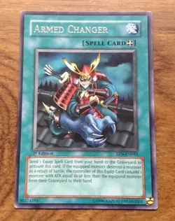YU-GI-OH RARE CARD: ARMED CHANGER - EEN-EN045 - 1st ED.Free UK Postage - Image 1