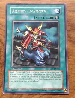 YU-GI-OH RARE CARD: ARMED CHANGER - EEN-EN045 - 1st ED.Free UK Postage - Image 2