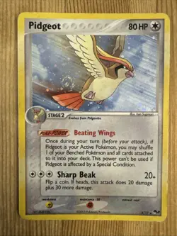 Pidgeot 2/17 Holo Rare Pokemon TCG Pop Series 2 Promo Card 2005 DMG - Image 1
