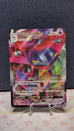 Dragapult VMAX 093/192 Holo SWSH02: Rebel Clash Pokemon Card Psychic Type - Image 1