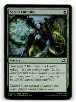 FOIL - MTG - Sami's Curiosity #203 - Edge of Eternities - Image 1