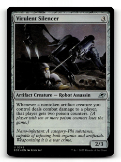 FOIL - MTG - Virulent Silencer #248 - Edge of Eternities - Image 1