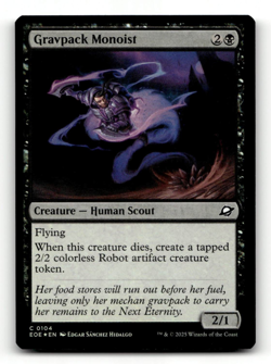 FOIL - MTG - Gravpack Monoist #104 - Edge of Eternities - Image 1