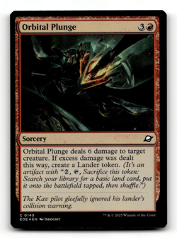 FOIL - MTG - Orbital Plunge #149 - Edge of Eternities - Image 1