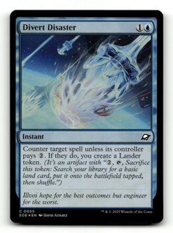 FOIL - MTG - Divert Disaster #55 - Edge of Eternities - Image 1