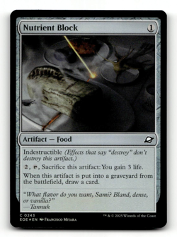 FOIL - MTG - Nutrient Block #243 - Edge of Eternities - Image 1