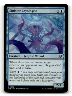 FOIL - MTG - Sinister Cryologist #75 - Edge of Eternities - Image 1