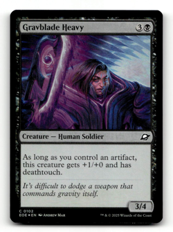 FOIL - MTG - Gravblade Heavy #102 - Edge of Eternities - Image 1