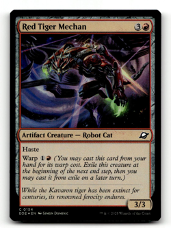 FOIL - MTG - Red Tiger Mechan #154 - Edge of Eternities - Image 1