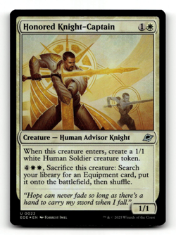 FOIL - MTG - Honored Knight-Captain #22 - Edge of Eternities - Image 1