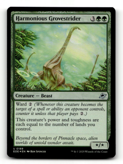 FOIL - MTG - Harmonious Grovestrider #189 - Edge of Eternities - Image 1