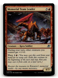 FOIL - MTG - Memorial Team Leader #144 - Edge of Eternities - Image 1