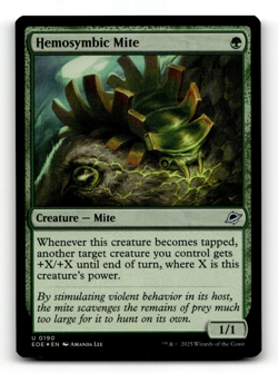 FOIL - MTG - Hemosymbic Mite #190 - Edge of Eternities - Image 1