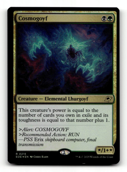 FOIL - MTG - Cosmogoyf #215 - Edge of Eternities - Image 1