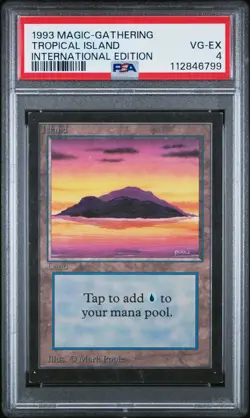 1993 MTG INTL ED TROPICAL ISLAND PSA 4 - Image 1