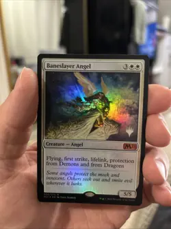 Baneslayer Angel Promo NM Foil Core Set 2021 Magic The Gathering MTG - Image 1