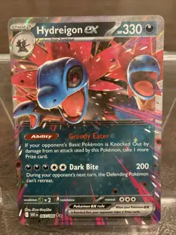 2025 Pokemon White Flare Hydreigon Ex English Double Rate Holo 067/086 - Image 1