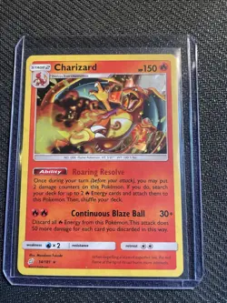 Pokemon TCG Charizard 14/181 Holo Cracked Ice Team Up 2019 Rare Card - Image 1