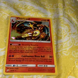 Pokemon TCG Charizard 14/181 Holo Cracked Ice Team Up 2019 Rare Card - Image 1