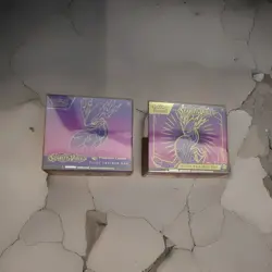 Pokemon Center Exclusive Scarlet & Violet Base Miraidon ETB Bundle 2ETBs w/Cases - Image 1