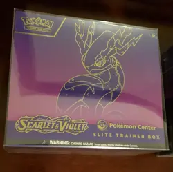 Pokemon Center Exclusive Scarlet & Violet Base Miraidon ETB Bundle 2ETBs w/Cases - Image 2