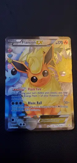 Pokemon Flareon EX (Full Art) RC28-32 Generations: Radiant Collection Holo - Image 1