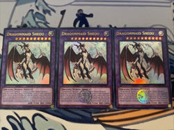 Yugioh Dragonmaid Sheou x3 UItra Rare BLMM-EN064 Near Mint - Image 1