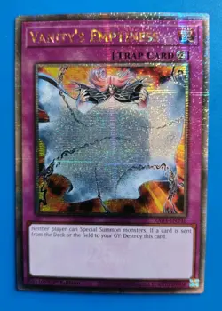 Near Mint Yugioh Vanity's Emptiness - RA03-EN246 - Quarter Century Secret Rare - Image 1