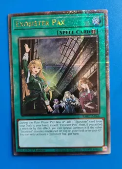Near Mint Yugioh Exosister Pax - RA02-EN066 - Quarter Century Secret Rare - Image 1