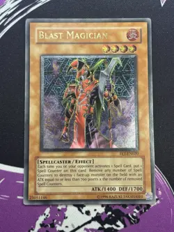 Yugioh Blast Magician FET-EN020 Ultimate Rare Unlimited NM Flaming Eternity - Image 1