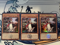 Yugioh Kitchen Dragonmaid x3 Ultra Rare BLMM-EN058 Near Mint - Image 1