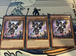 Yugioh Gem-Knight Nepyrim x3 Secret Rare BLMM-EN021 Near Mint - Image 1